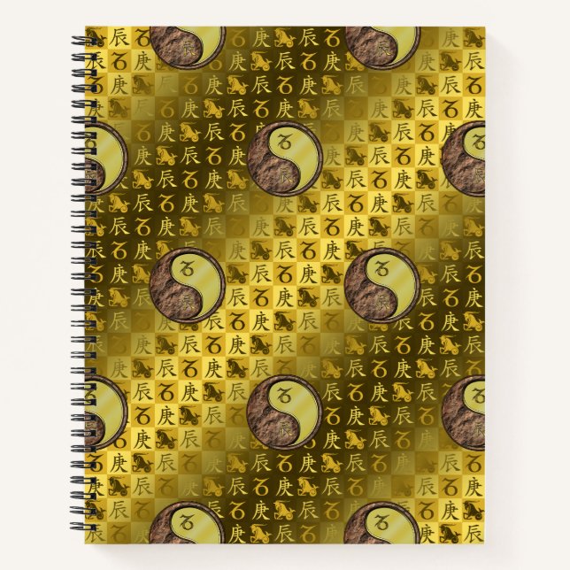 Steinbock & Metalldrache Notizbuch (Vorderseite)