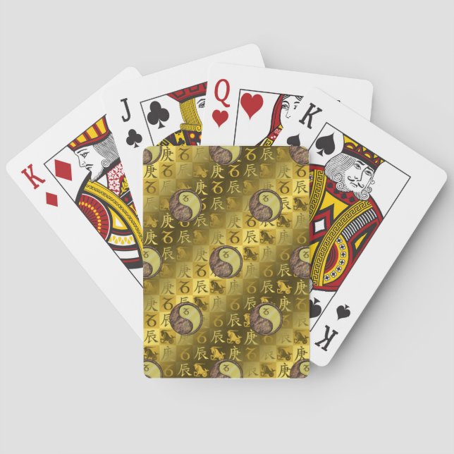 Steinbock & Metalldrache Spielkarten (Rückseite)