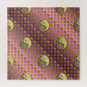 Steinbock & Metallener Hahn Puzzle