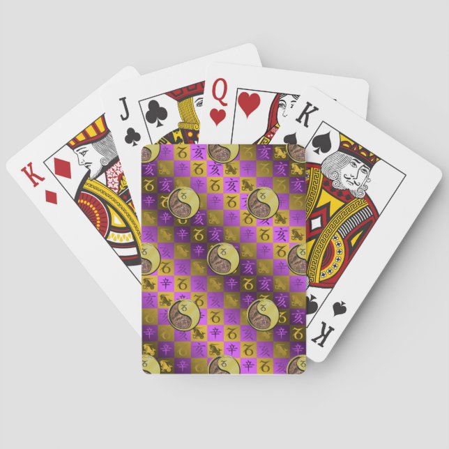 Steinbock & Metallschwein Klassische Spielkarten (Rückseite)