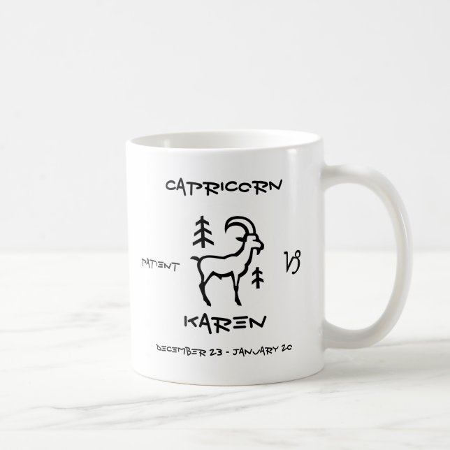Steinbock personalisiert tasse (Rechts)
