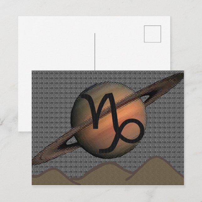 Steinbock-Postkarte Postkarte (Vorne/Hinten)