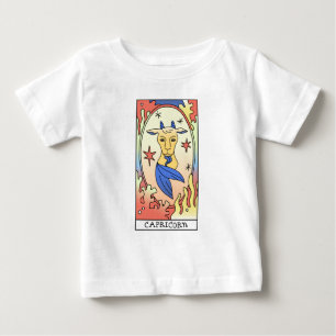 Steinbock-Sternzeichen Abstract Art Vintage Baby T-shirt