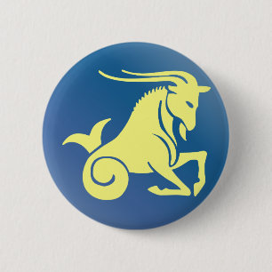 Steinbock-Sternzeichen Astrologie Ziege Horoskop Button