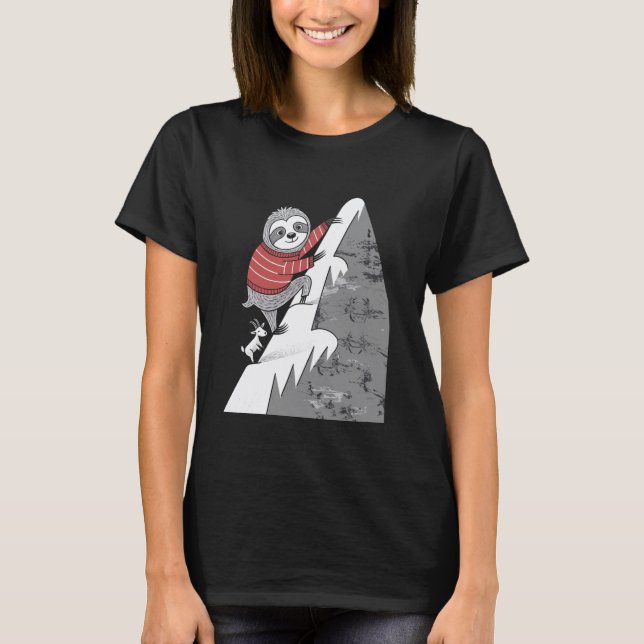 Steinbock Sternzeichen Faultier Abenteuer beim Kle T-Shirt (Vorderseite)