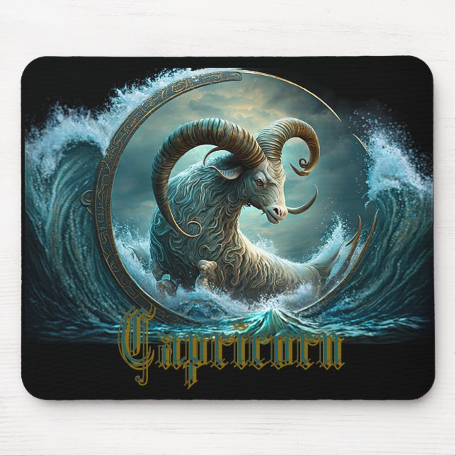 Steinbock-Sternzeichen Mousepad (Vorne)