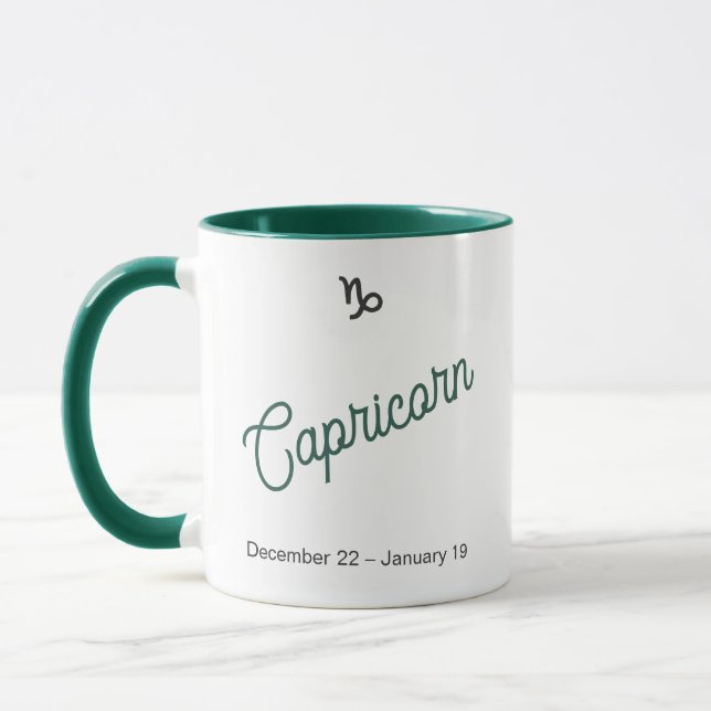 Steinbock-Sternzeichen-Tasse – Astrologie-Kaffeeta Tasse (Links)