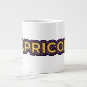 Steinbock-Sternzeichen-Textdesign Jumbo-Tasse