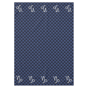 Steinbock-Symbol-Marine-Kohlenstoff-Faser-Art Tischdecke