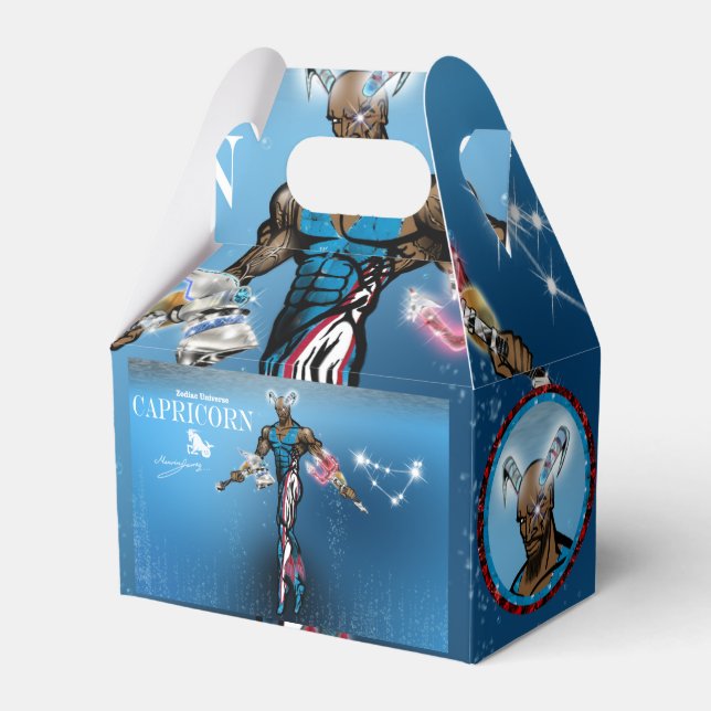 Steinbock-Themenparty-Geschenkbox Geschenkschachtel (Vorderseite)
