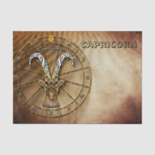 Steinbock-Tierkreis-Astrologieentwurf Seidenpapier