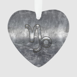 Steinbock-Tierkreis-Symbol beunruhigter Stahldekor Ornament