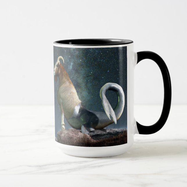 Steinbock-Tierkreis-Symbol Tasse (Rechts)