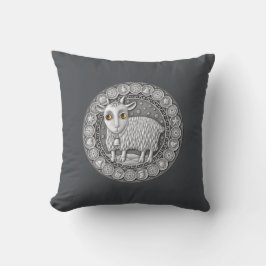 Steinbock-Tierkreis-Wurfs-Kissen 16" x 16" Kissen