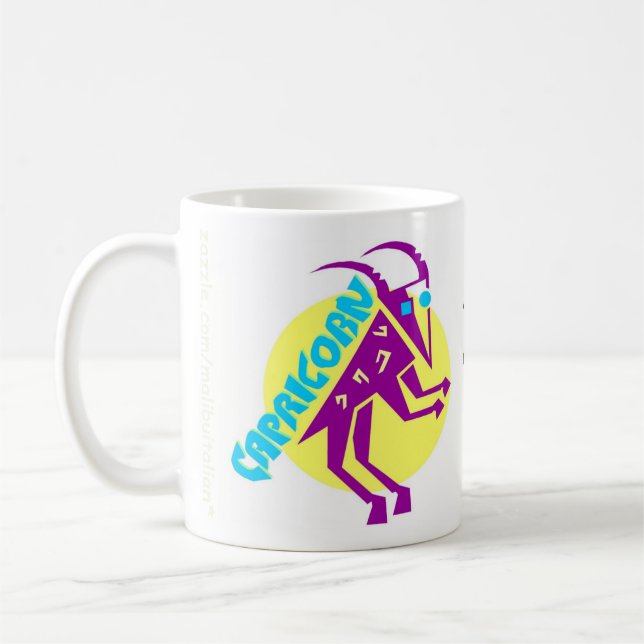 Steinbock-Tierkreis-Zeichen-Tasse Tasse (Links)
