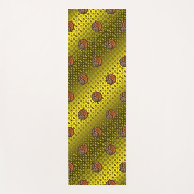 Steinbock und Holzaffe Yogamatte (Vorderseite)