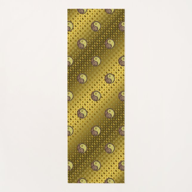 Steinbock und Metalldrache Yogamatte (Vorderseite)