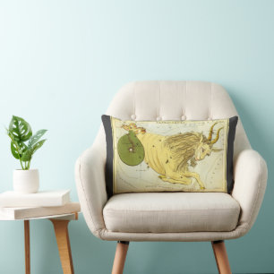 Steinbock Vintage Konstellation, Uranias Spiegel Lendenkissen