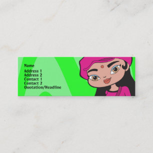 Steinbock-Visitenkarte Mini Visitenkarte