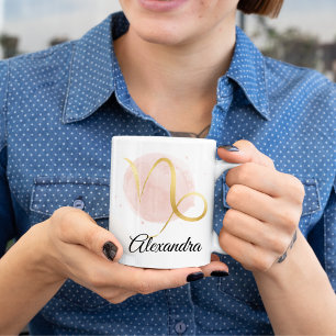 Steinbock Wasserfarben-Zodiac-Design  Kaffeetasse
