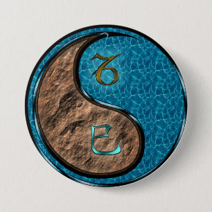 Steinbock & Wasserschlange Button