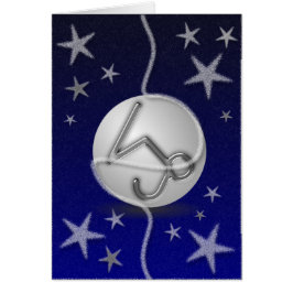 Steinbock-Weihnachtskarte