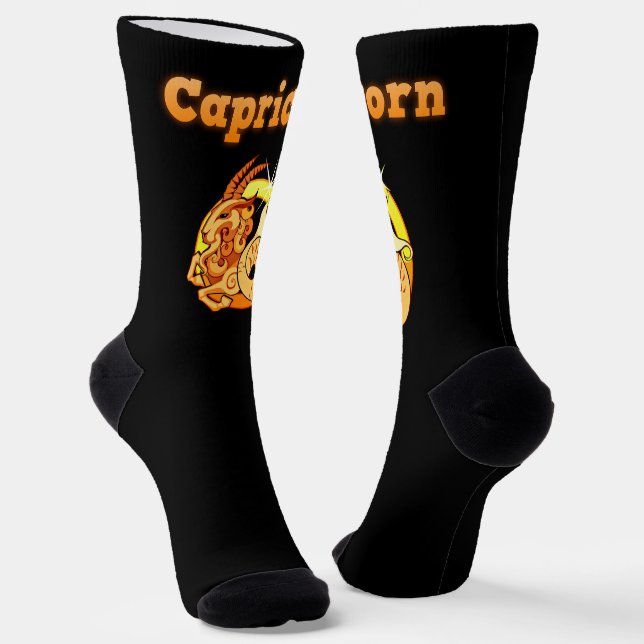 Steinbock-Zeichen Socken (Gewinkelt)