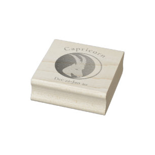 Steinbock-Zeichen Thunder_Cove Gummistempel