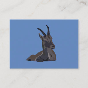 Steinbock-Ziege-Tier-Kunst-Ziege Visitenkarte