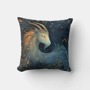 Steinbock-Ziegen-Zodiac-Astrologie-Mystischer Gebu Kissen