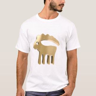 Steinbock-Zodiac-Gold-Symbol Astrologie-Geschenk f T-Shirt