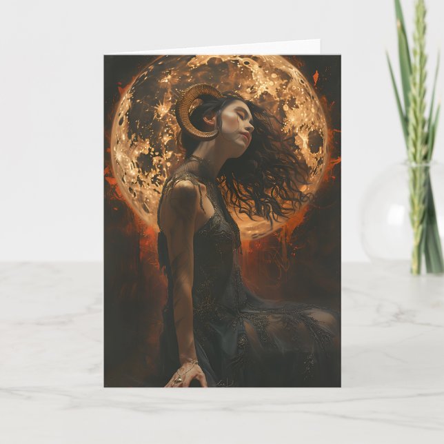 Steinbock, Zodiac, Tarot, Astrologie, Geburtstagsk (Vorderseite)