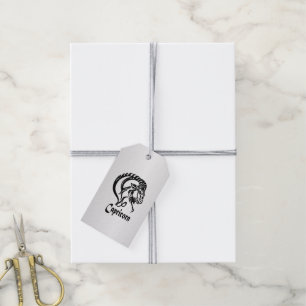 Steinbock-Zodiac-Zeichen und Symbol Silber Geschenkanhänger
