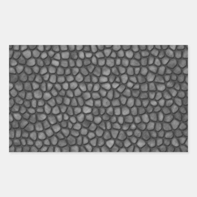 Steinboden Rechteckiger Aufkleber (Vorderseite)