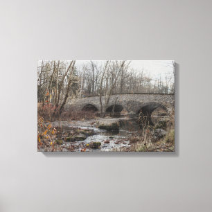 Steinbogenbrücke - Unami Creek - Sumneytown Leinwanddruck