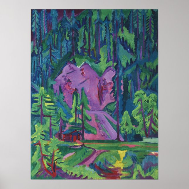 Steinbruch bei Wildboden | Ernst Ludwig Kirchner Poster (Vorne)