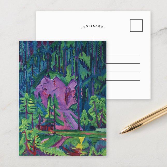 Steinbruch bei Wildboden | Ernst Ludwig Kirchner Postkarte (Von Creator hochgeladen)