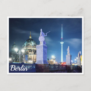 Steinbrücke bei der Berliner Kathedrale in Deutsch Postkarte