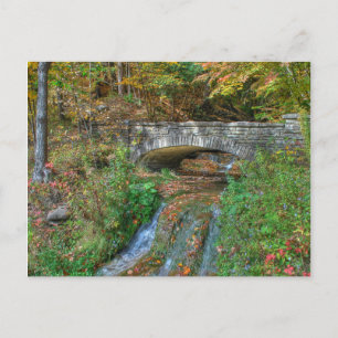 Steinbrücke im Herbst Postkarte
