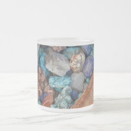 Steinbunt-Steinkies, natürliche Textur Mattglastasse