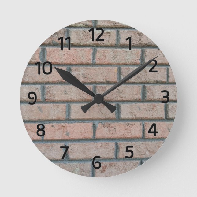 Steine 2 runde wanduhr (Vorderseite)