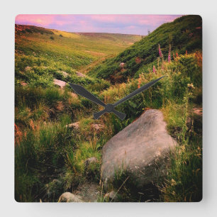 Steine, am Hang Quadratische Wanduhr