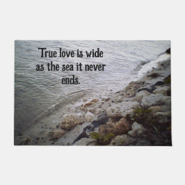 Steine am Strand Fußmatte