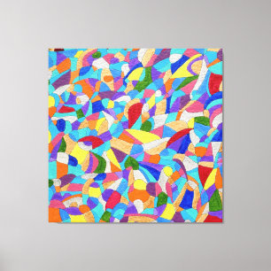 Steine am Strand Leinwanddruck