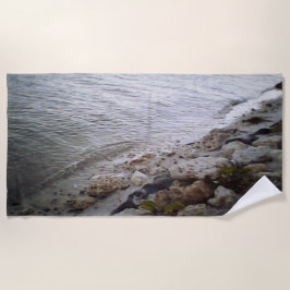 Steine am Strand Strandtuch