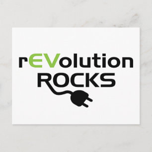 Steine für Elektrofahrzeuge - EV Postkarte