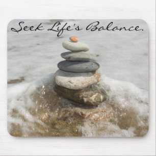 Steine für Meditation, die Balance des Mousepad