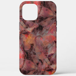 Steine in roten Farbtönen auf schwarz-grauem Hinte Case-Mate iPhone Hülle