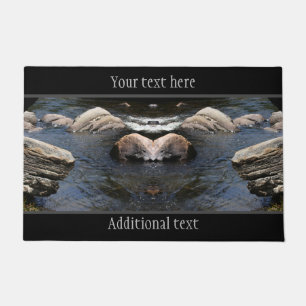 Steine in Stream Natur Personalisiert Fußmatte