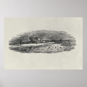 Steine mit Küstenschifffahrt, Poster